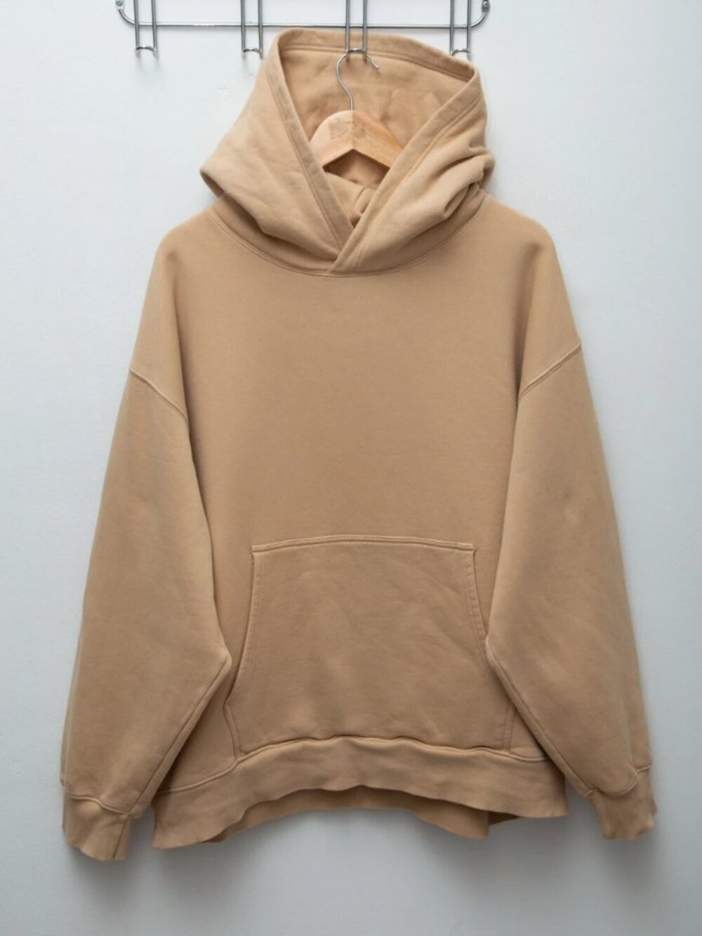Women's Beige Oversized Cozy Hoodie US 12